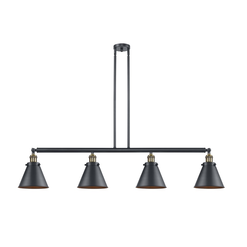 Innovations Lighting Appalachian 4 Light Island Light Part Of The Franklin Restoration Collection 214-BAB-M13-BK