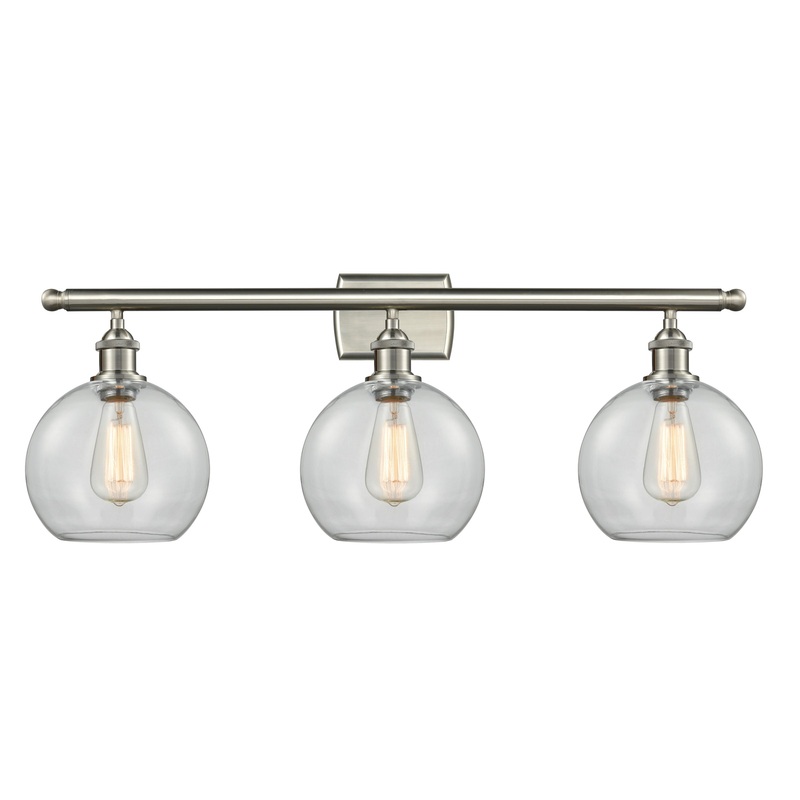Innovations Lighting Athens 3 Light 26″ Bath Vanity Light 516-3W-SN-G122-8-LED