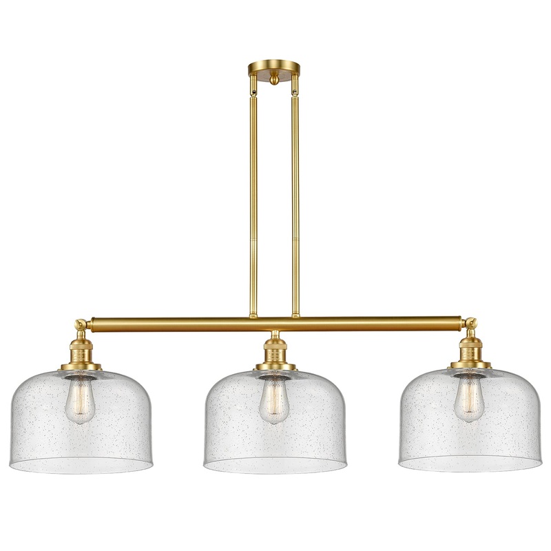 Innovations Lighting X-Large Bell 3 Light Island Light Part Of The Franklin Restoration Collection 213-SG-G74-L