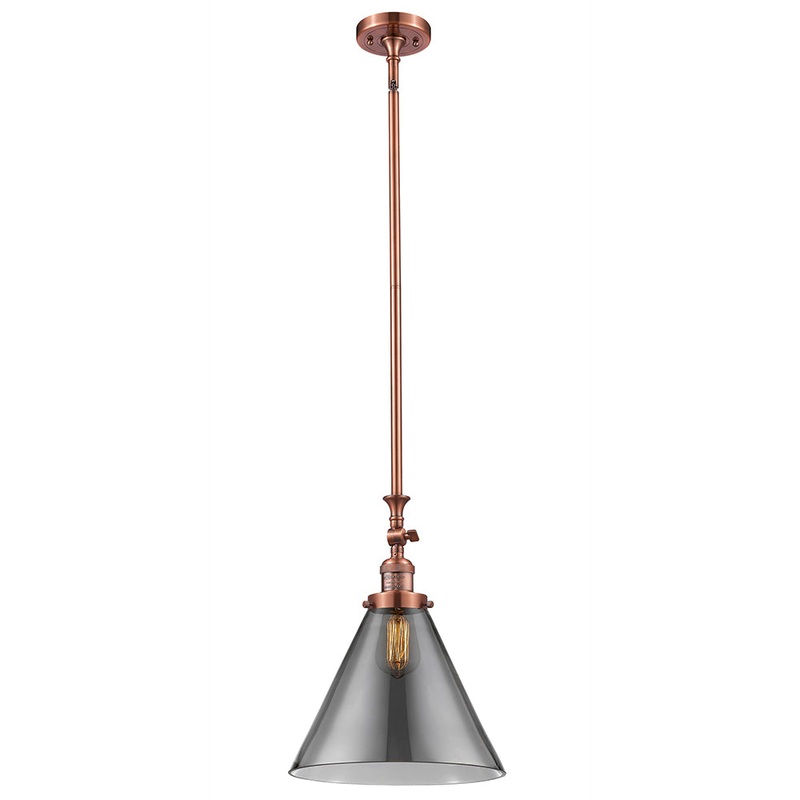 Innovations Lighting X-Large Cone 1 Light Mini Pendant Part Of The Franklin Restoration Collection 206-AC-G43-L