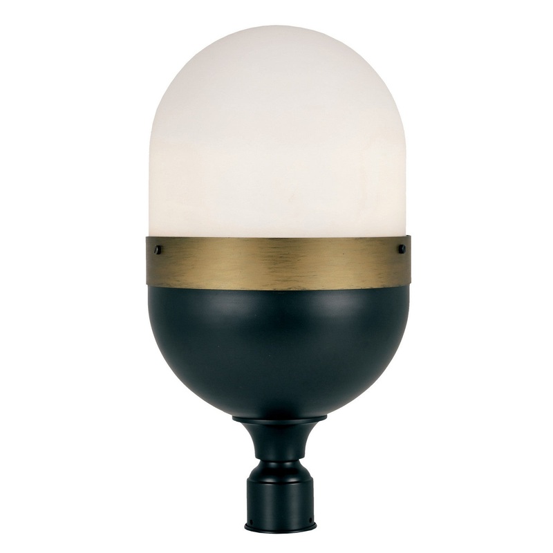 Capsule Outdoor Post Mount Lantern