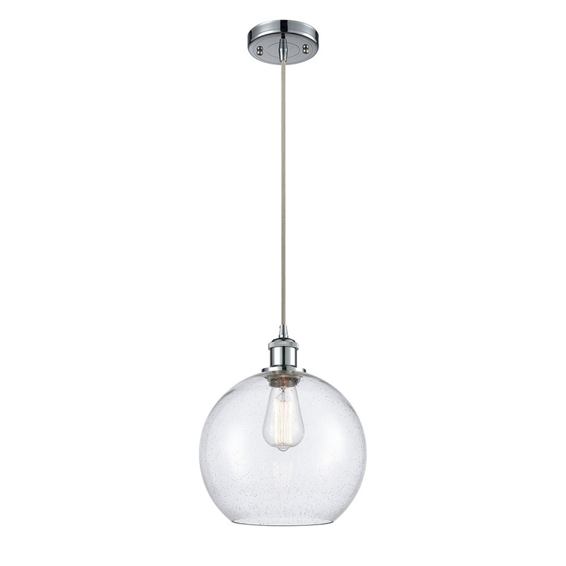 Innovations Lighting Athens 1 Light 10″ Mini Pendant 516-1P-PC-G124-10