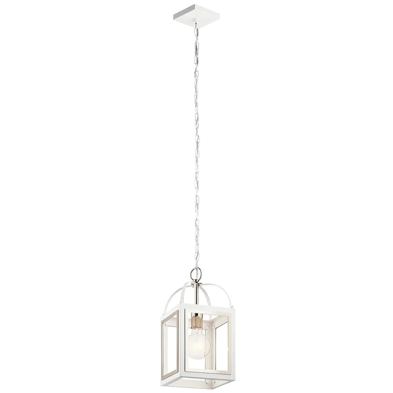 Kichler Vath 8″ 1 Light Pendant White 52030WH