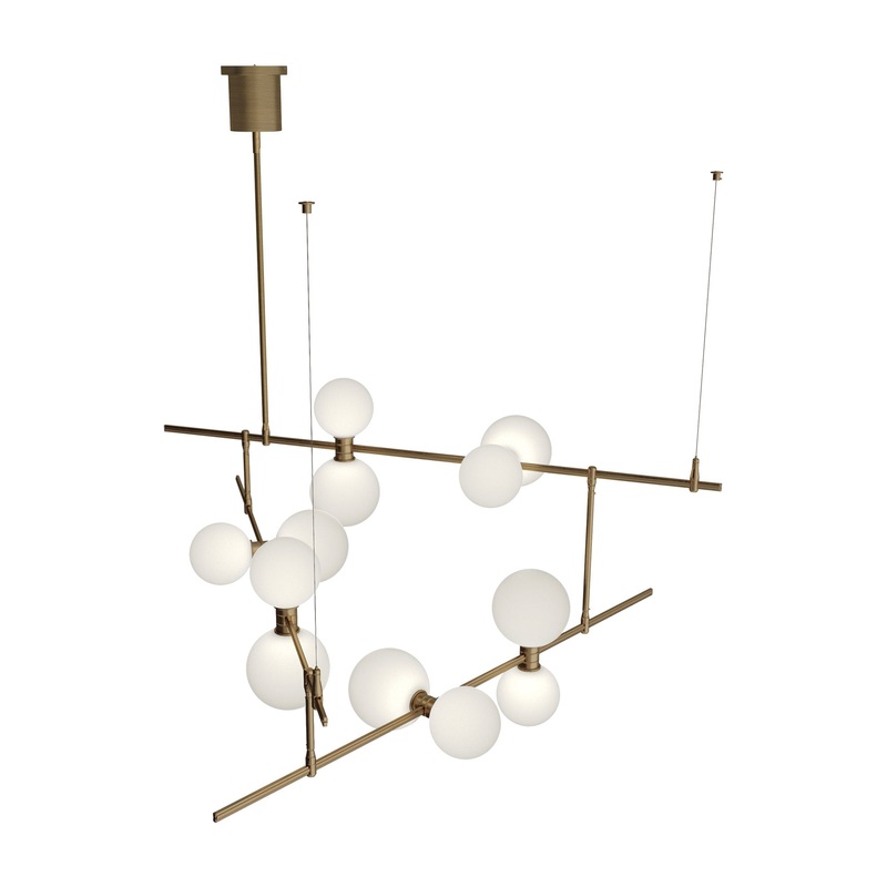 ModernRail Orb Chandelier 2