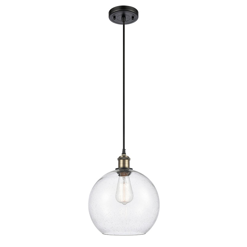 Innovations Lighting Athens 1 Light 10″ Mini Pendant 516-1P-BAB-G124-10