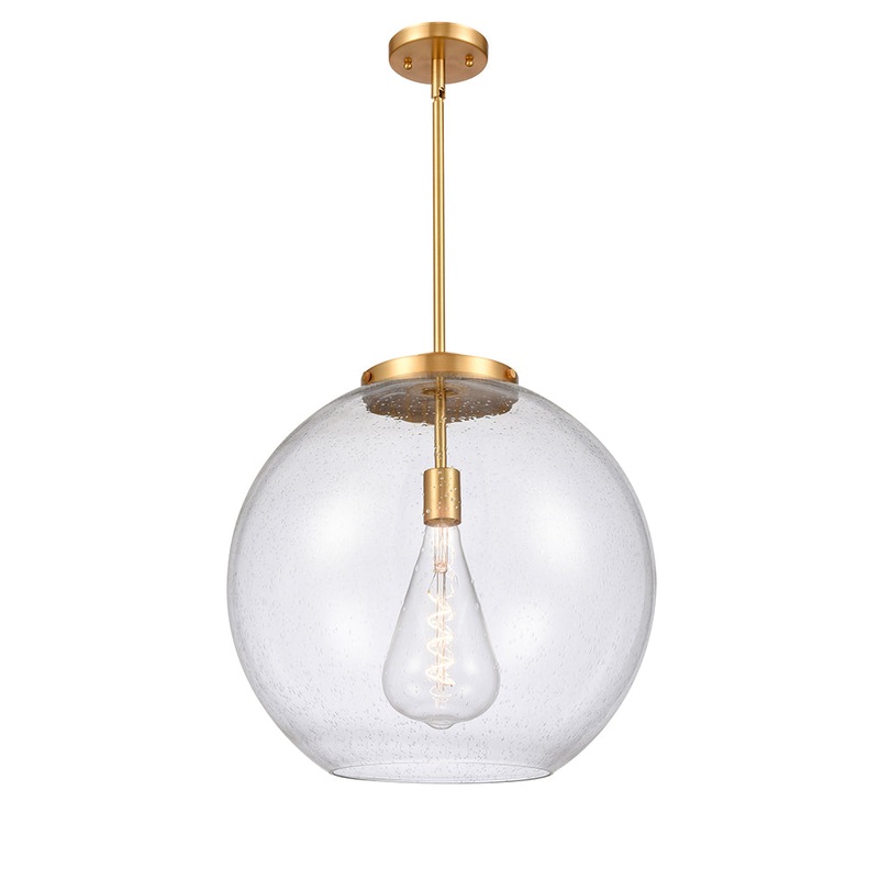 Innovations Lighting Athens 1 Light 13.75″ Pendant 221-1S-SG-G124-18