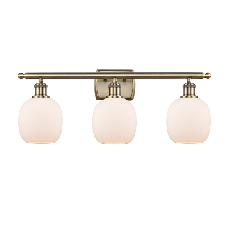 Innovations Lighting Belfast 3 Light Bath Vanity Light Part Of The Ballston Collection 516-3W-AB-G101-LED