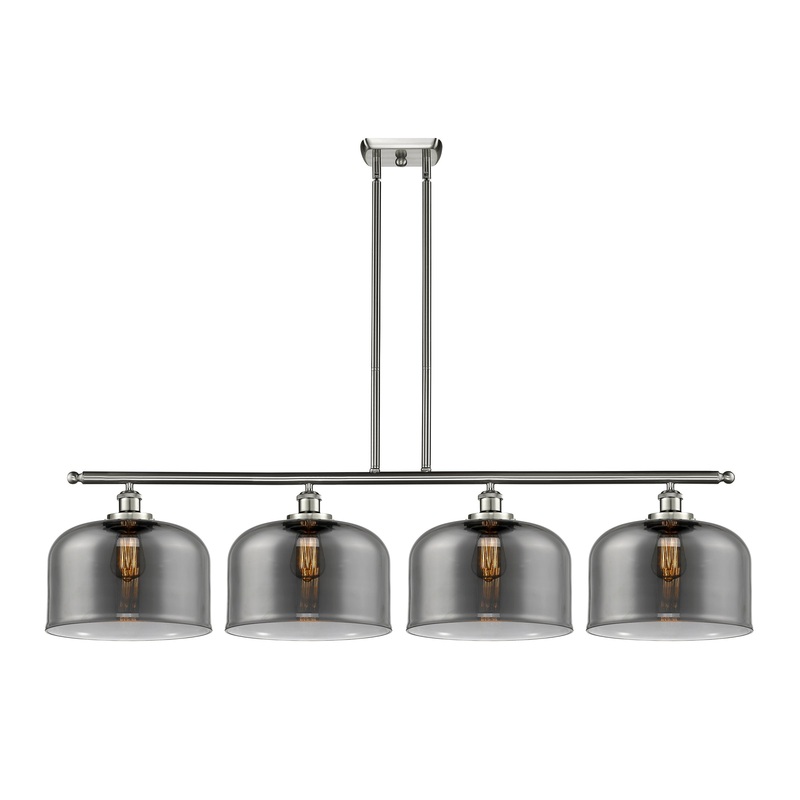 Innovations Lighting X-Large Bell 4 Light Island Light Part Of The Ballston Collection 916-4I-SN-G73-L-LED