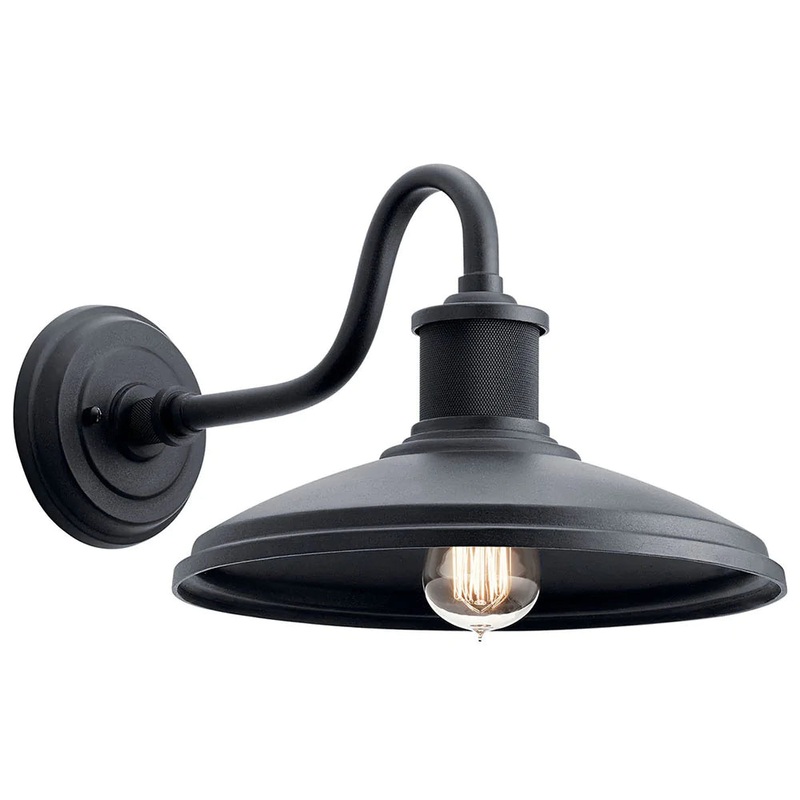 Kichler Allenbury 12″ 1 Light Wall Light Textured Black 49980BKT