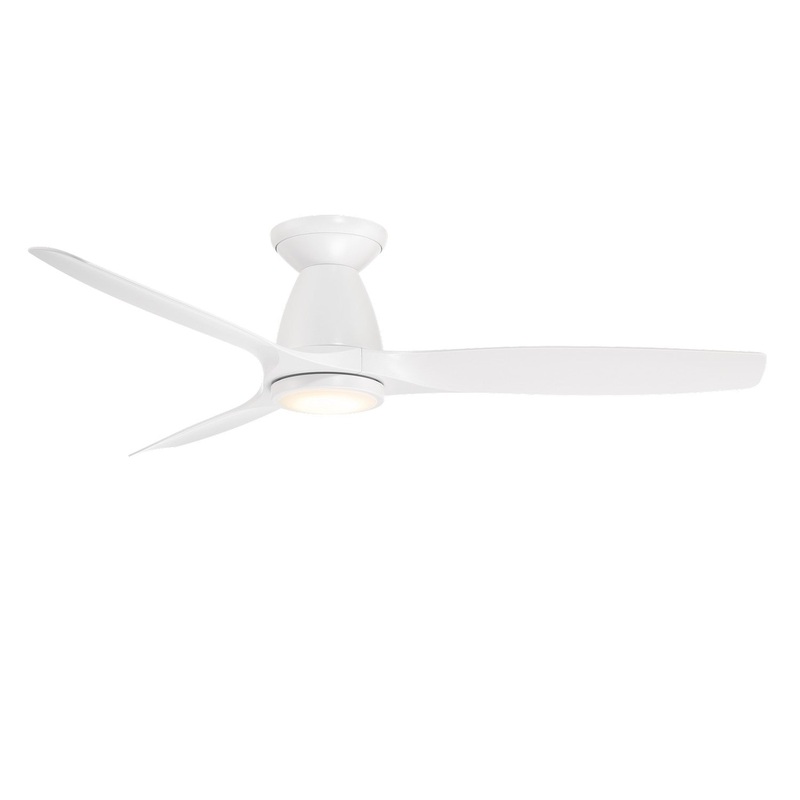 Skylark Flush Smart Ceiling Fan with Light