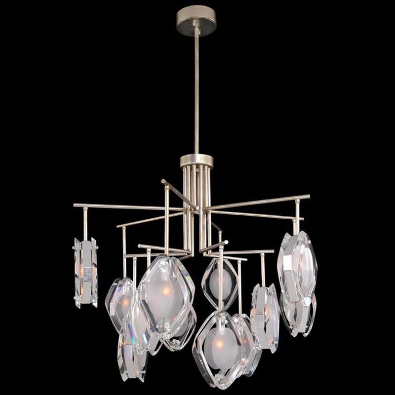 Faceted Glass Chandelier