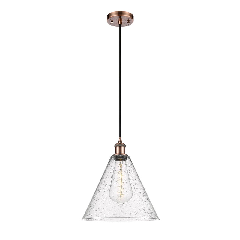 Innovations Lighting Ballston Cone 1 Light 12″ Mini Pendant 516-1P-AC-GBC-124-LED