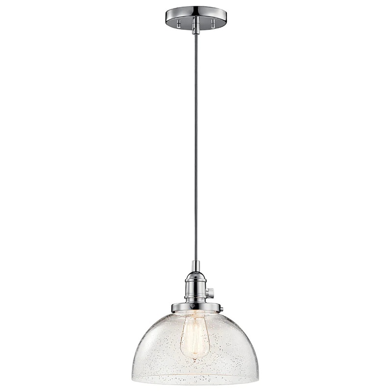 Kichler Avery 10″ 1 Light Goblet Mini Pendant Chrome 43853CH
