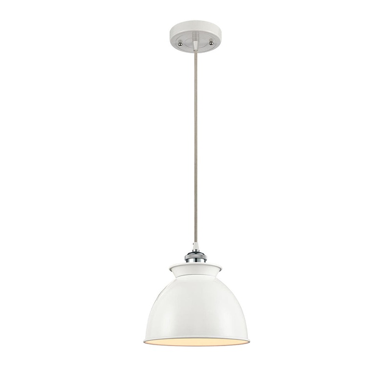 Innovations Lighting Adirondack 1 Light Mini Pendant Part Of The Ballston Collection 516-1P-WPC-M14-WPC-LED