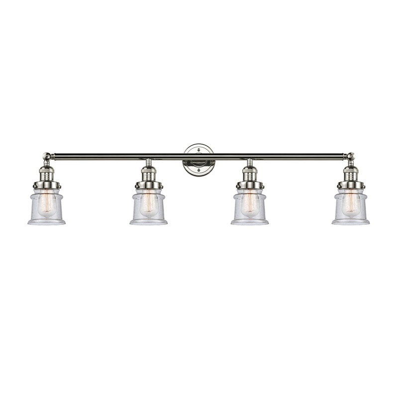 Innovations Lighting Small Canton 4 Light Bath Vanity Light Part Of The Franklin Restoration Collection 215-PN-G184S-LED
