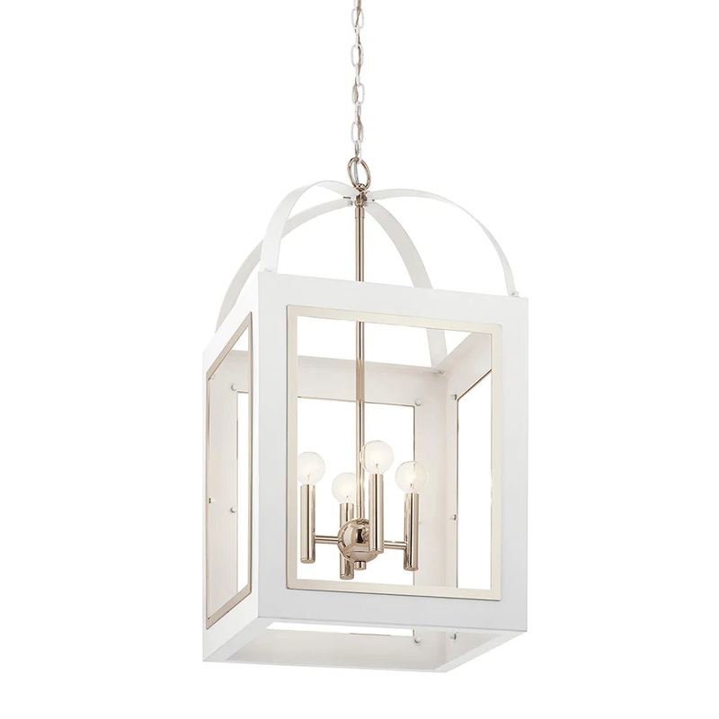 Kichler Vath 16″ 4 Light Foyer Pendant White 52029WH