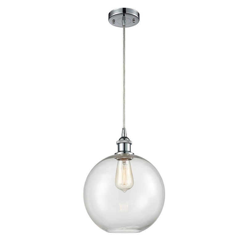 Innovations Lighting Athens 1 Light 10″ Mini Pendant 516-1P-PC-G122-10