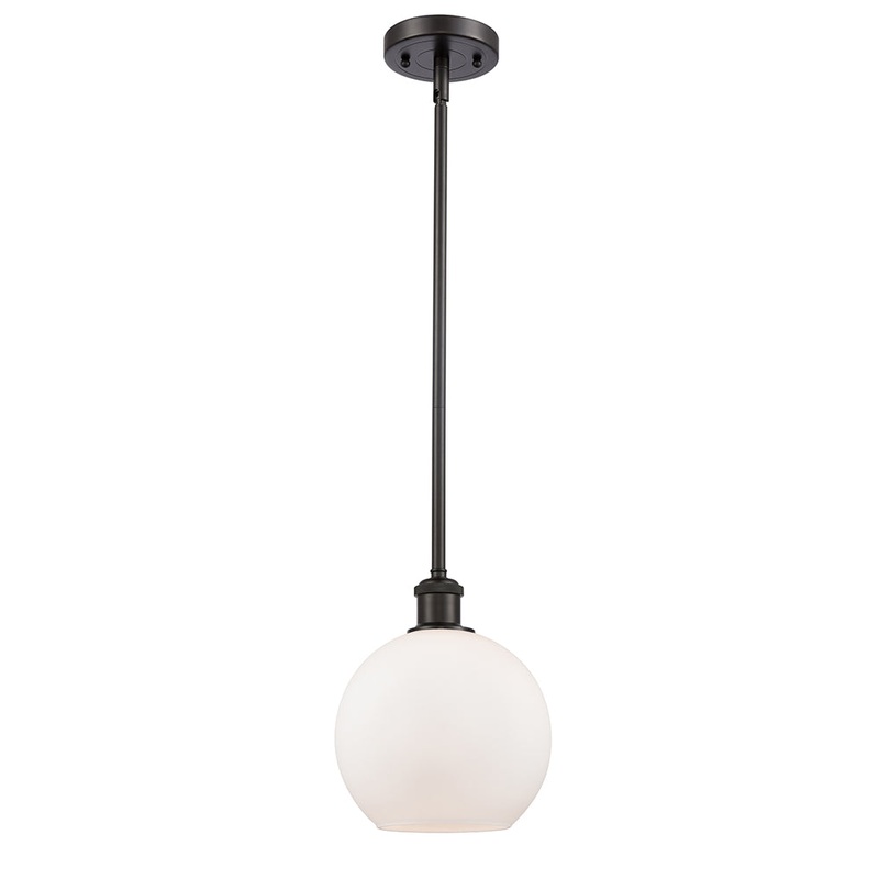 Innovations Lighting Athens 1 Light 8″ Mini Pendant 516-1S-OB-G121-8-LED