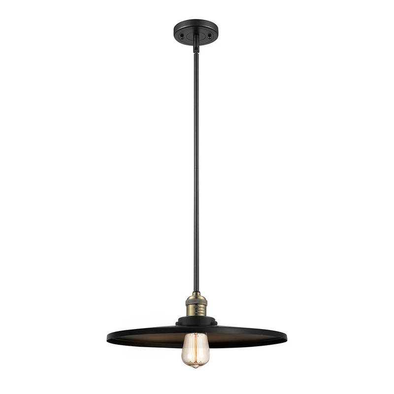 Innovations Lighting Appalachian 1 Light” Mini Pendant 201S-BAB-MFR-BK-16