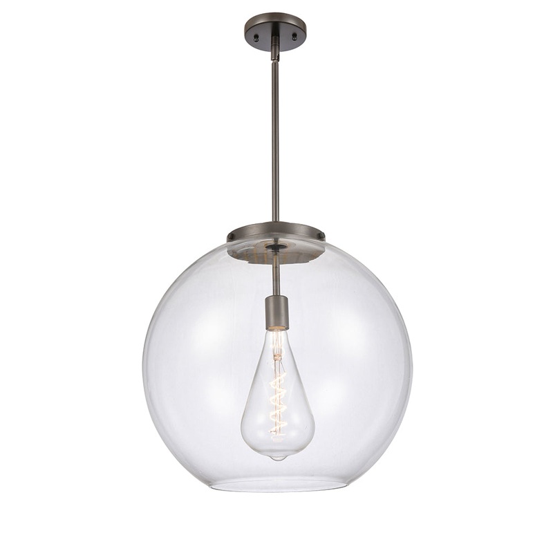 Innovations Lighting Athens 1 Light 13.75″ Pendant 221-1S-OB-G122-18-LED