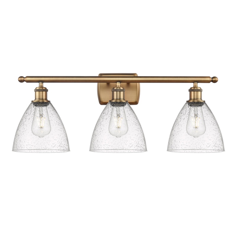 Innovations Lighting Ballston Dome 3 Light 28″ Bath Vanity Light 516-3W-BB-GBD-754-LED