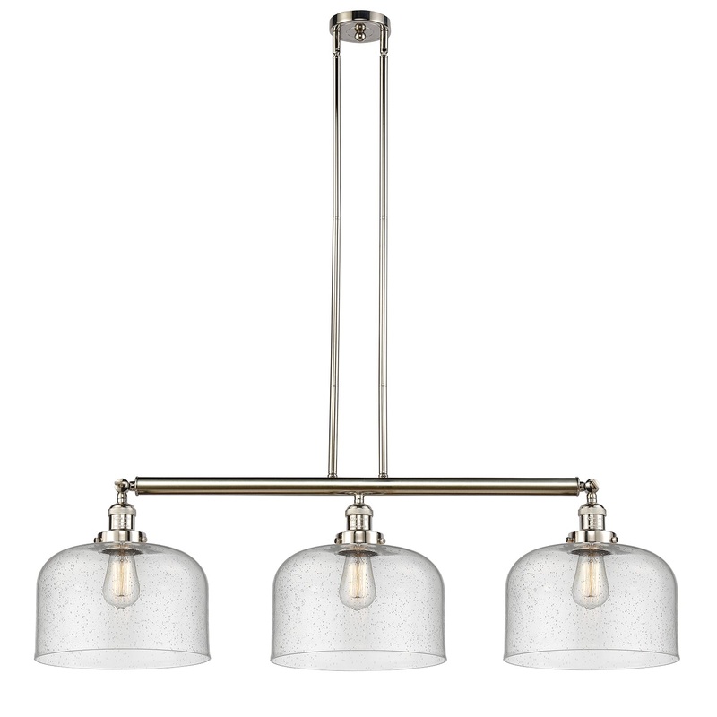 Innovations Lighting X-Large Bell 3 Light Island Light Part Of The Franklin Restoration Collection 213-PN-G74-L-LED