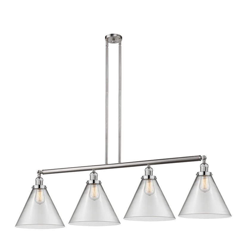 Innovations Lighting X-Large Cone 4 Light Island Light Part Of The Franklin Restoration Collection 214-SN-G42-L