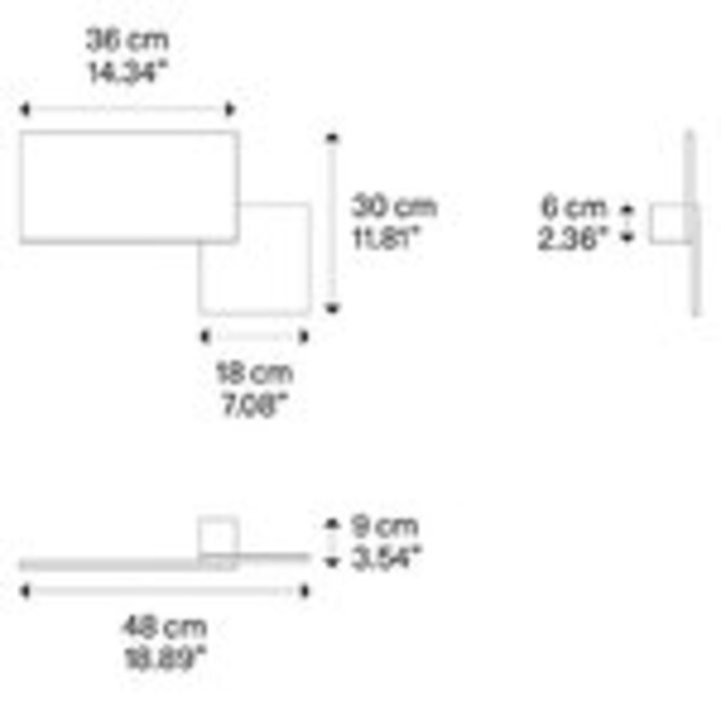 Puzzle Square and Rectangle Wall / Ceiling Light