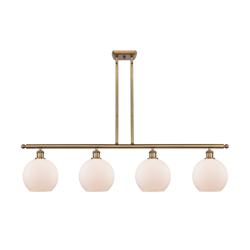 Innovations Lighting Athens 4 Light 48″ Island Light 516-4I-BB-G121-8-LED