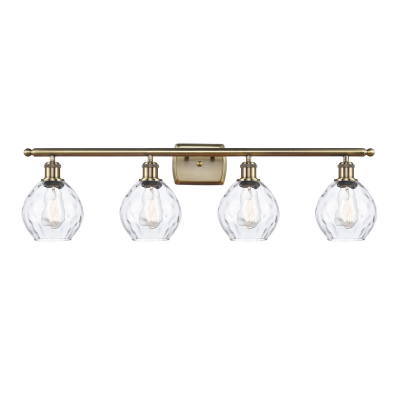 Innovations Lighting Small Waverly 4 Light Bath Vanity Light Part Of The Ballston Collection 516-4W-AB-G362-LED