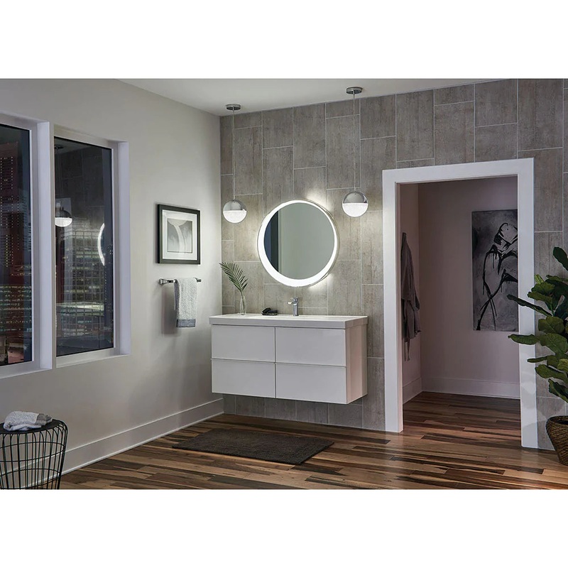 Kichler Offset Round Lighted Mirror 84077