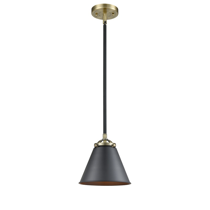 Innovations Lighting Appalachian 1 Light Mini Pendant Part Of The Nouveau Collection 284-1S-BAB-M13-BK-LED