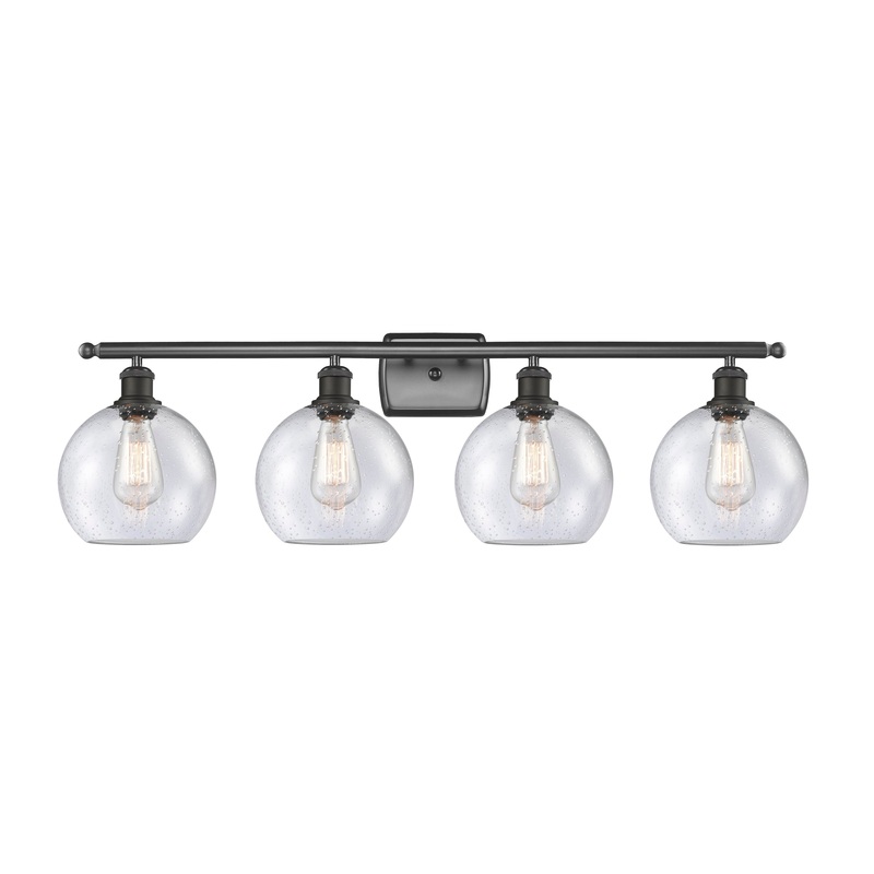 Innovations Lighting Athens 4 Light 36″ Bath Vanity Light 516-4W-OB-G124-8-LED