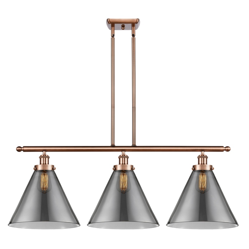 Innovations Lighting X-Large Cone 3 Light Island Light Part Of The Ballston Collection 916-3I-AC-G43-L