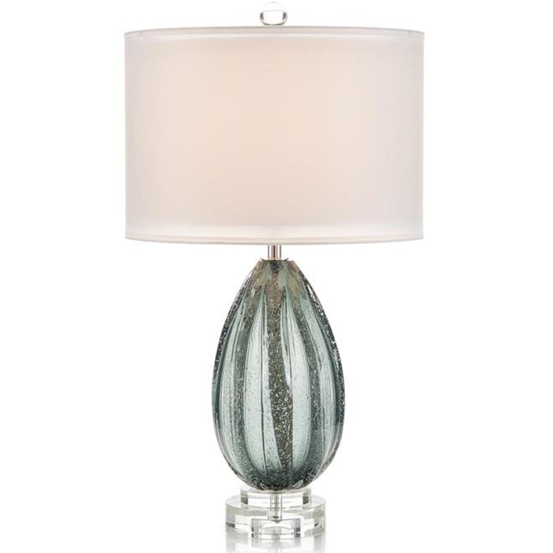 Rainstorm Blue Glass Table Lamp