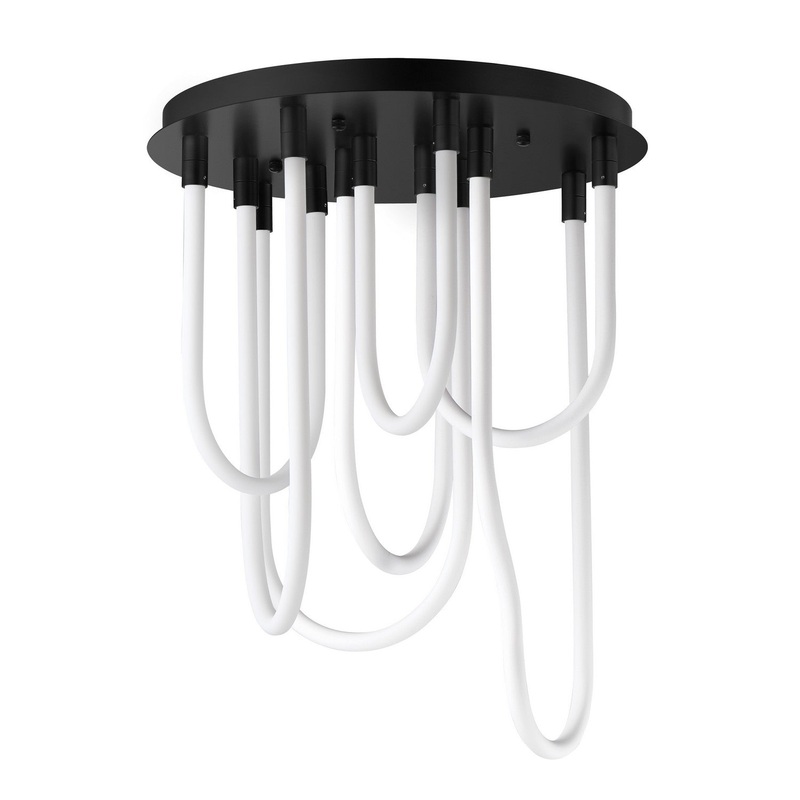 Soleil Round Flush Mount Chandelier