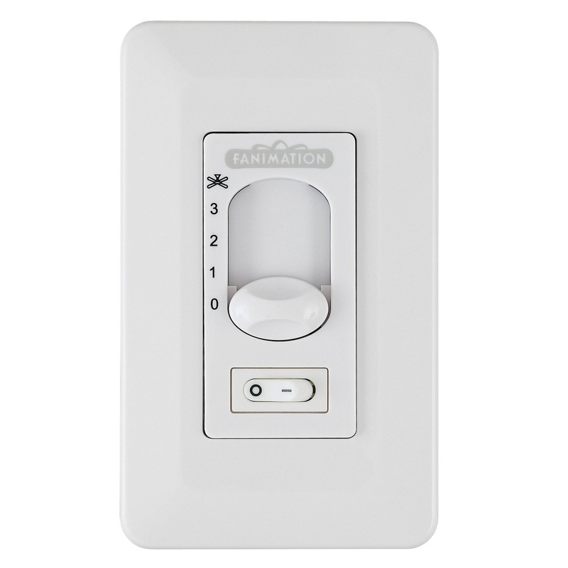 Wall Fan Only Slider Control with Master Off