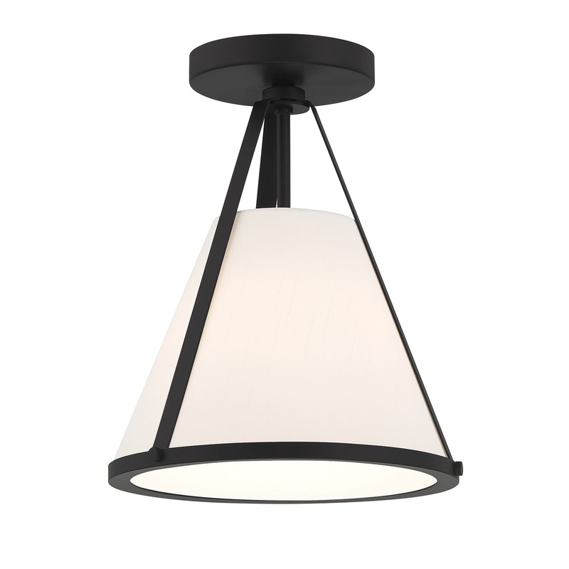 Fulton Cone Semi Flush Ceiling Light