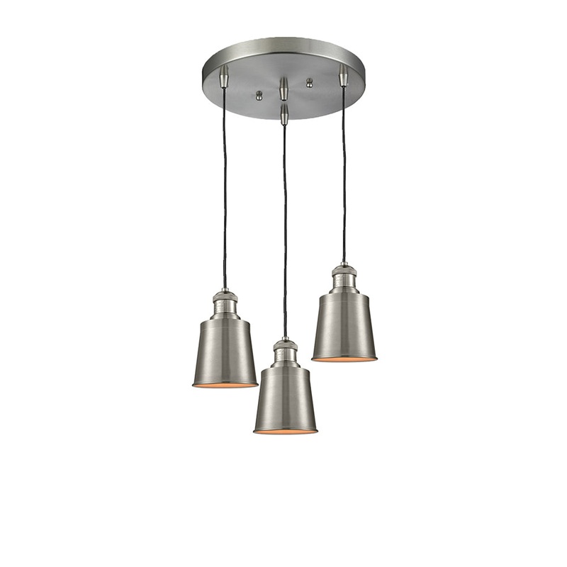 Innovations Lighting Addison 3 Light Multi-Pendant Part Of The Franklin Restoration Collection 211/3-SN-M9-SN