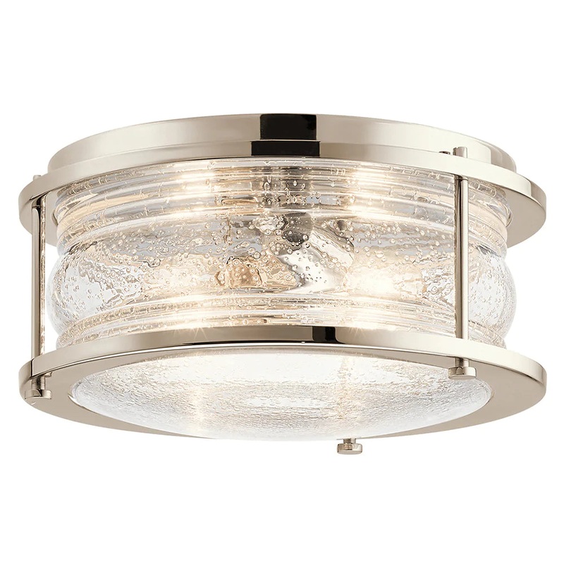 Kichler Ashland Bay 12″ 2 Light Flush Mount 42910PN