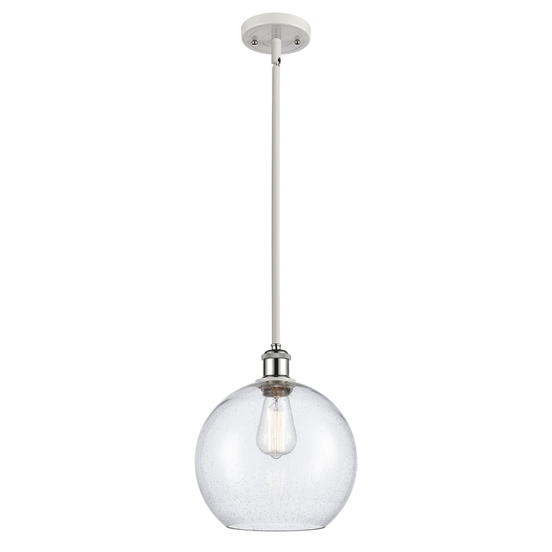 Innovations Lighting Athens 1 Light 10″ Mini Pendant 516-1S-WPC-G124-10