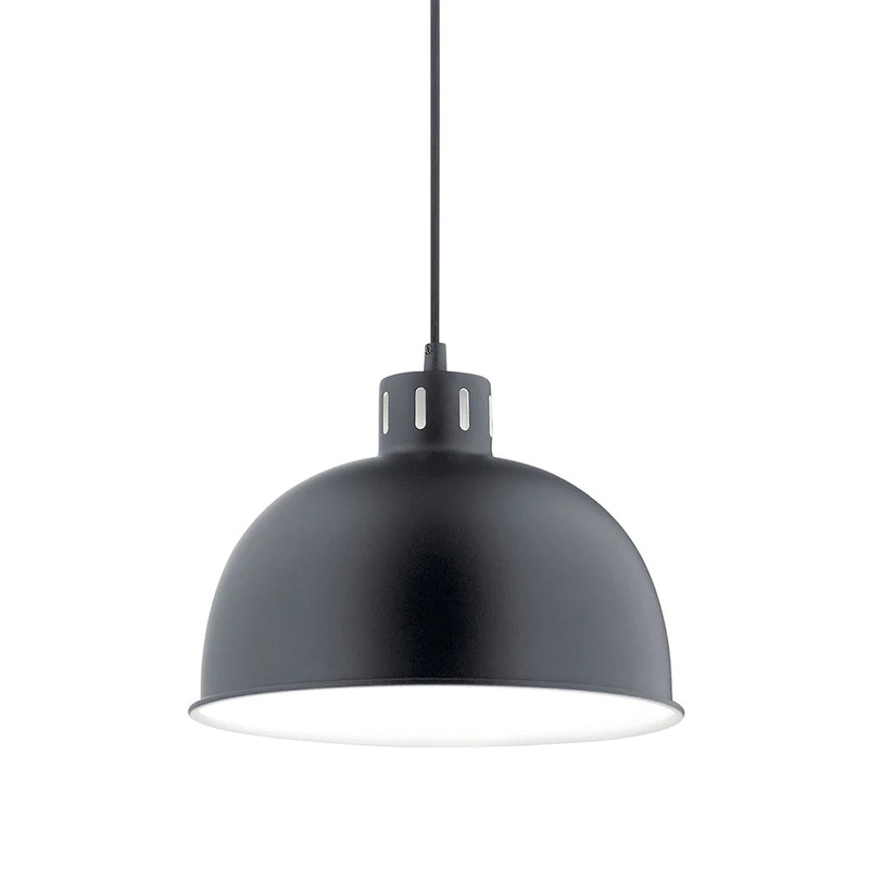 Kichler Zailey 9″ 1 Light Pendant Black 52152BK