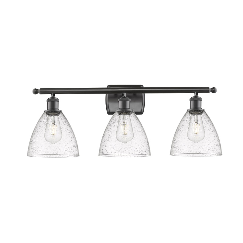 Innovations Lighting Ballston Dome 3 Light 28″ Bath Vanity Light 516-3W-OB-GBD-754-LED