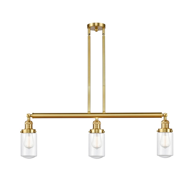 Innovations Lighting Dover 3 Light Island Light Part Of The Franklin Restoration Collection 213-SG-G312-LED